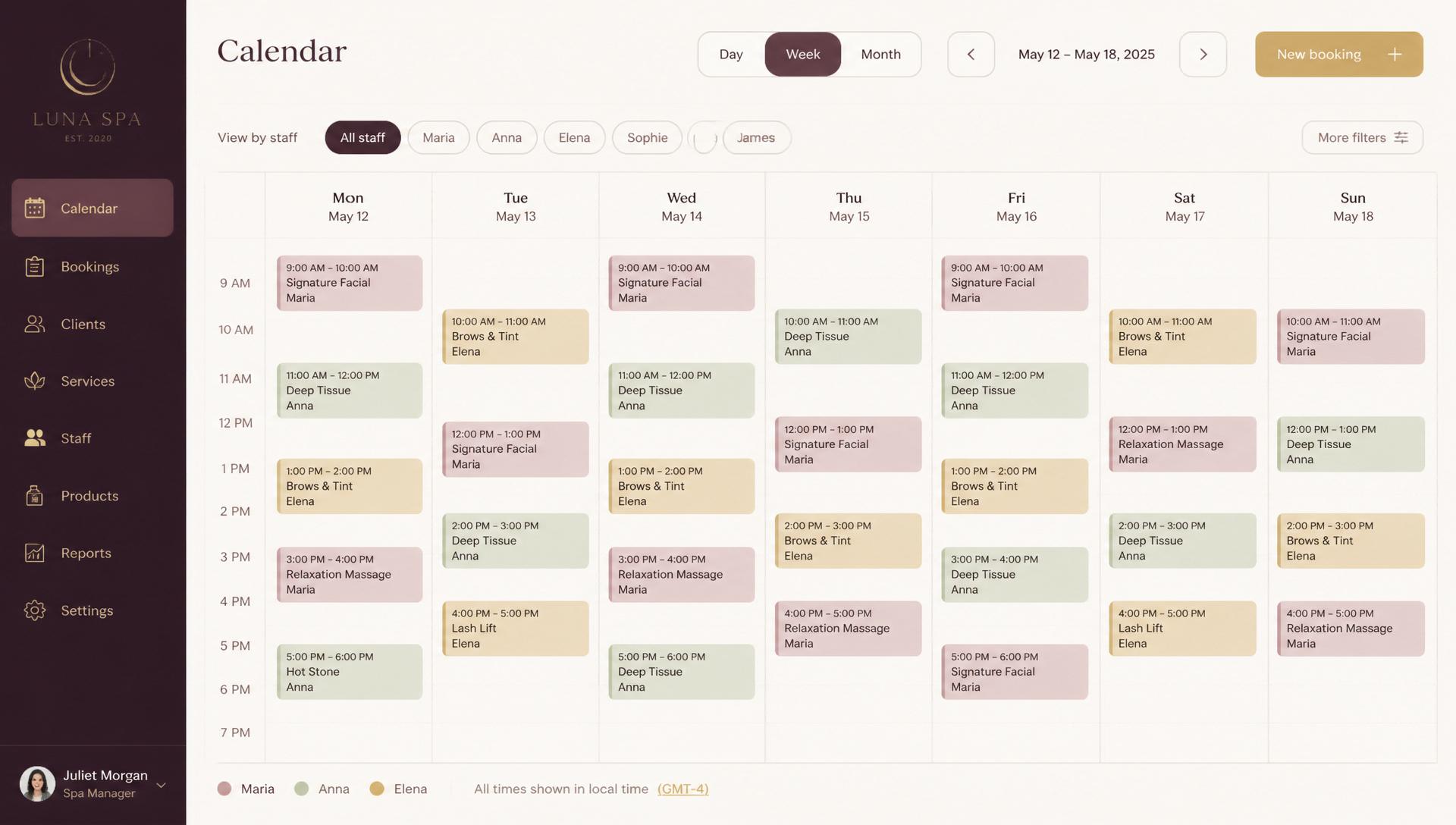 Calendar screenshot
